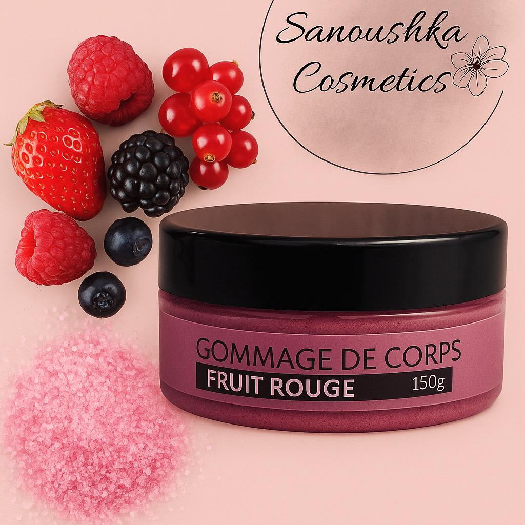 Gommage corps sucré aux Fruits Rouges – Peau lisse & éclat naturel