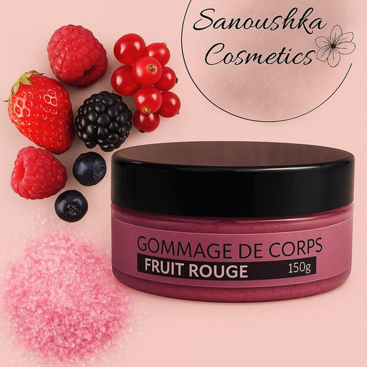 Gommage corps sucré aux Fruits Rouges – Peau lisse & éclat naturel