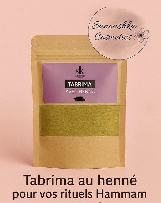 Tabrima au henné 30g – soin corps naturel marocain